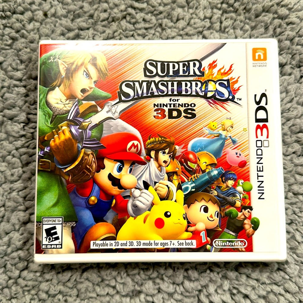NWT🤩NINTENDO SUPER SMASHBROS FOR 3DS WITH ALL-STAR LINEUP OF CHARACTERS